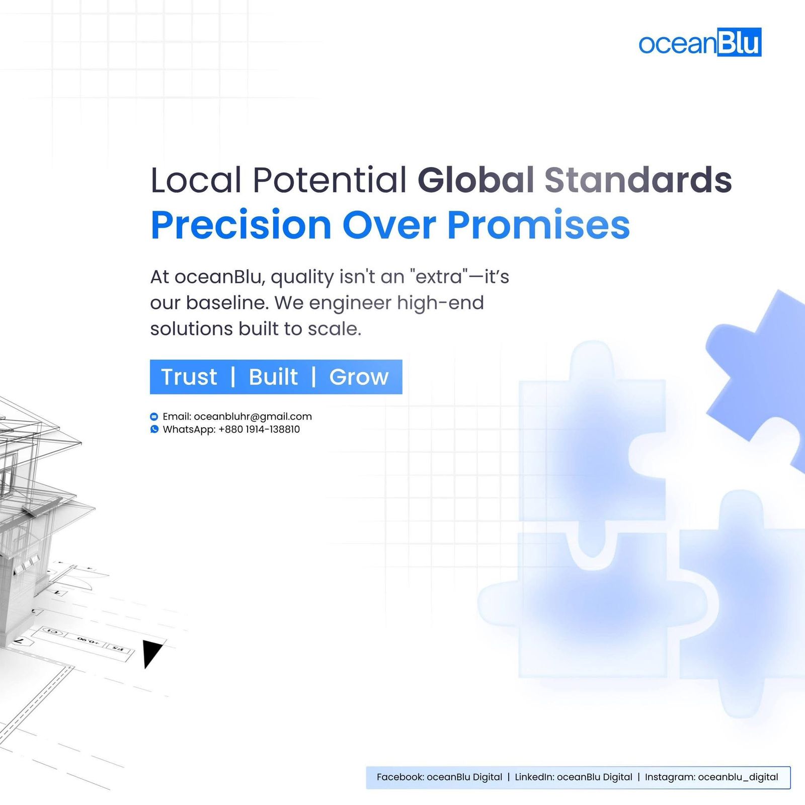 OceanBlu global standards brand visual